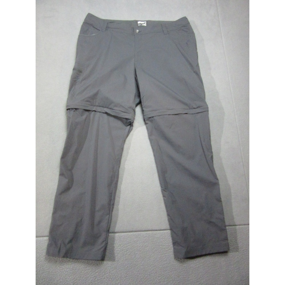 Marmot Pants Mens 3XL 40 Gray Stretch Convertible Outdoor Mid Rise Straight Leg